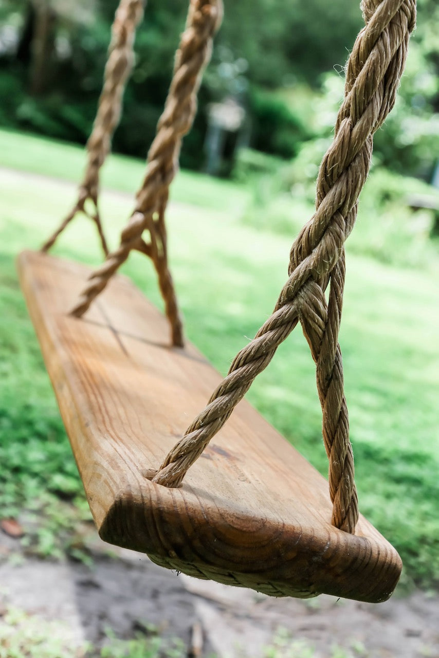 Solid Natural Pinewood Tree Swing Adult or Children Garden Swing Gift Swing  Customized Engraving without Rope -  Canada